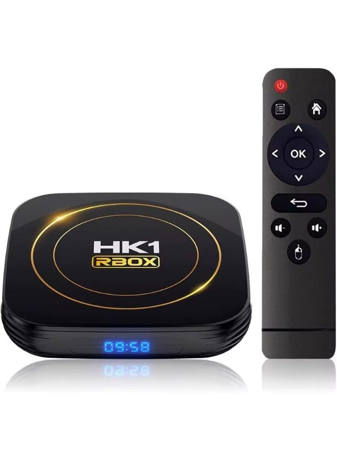 صندوق تلفزيون HK1 RBOX H8S 4GB 32GB H618 بنظام Android 12.0 وBluetooth 4.0 وWiFi مزدوج النطاق 2.4G/5G وHDR - Image 1