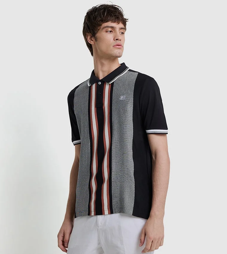 بين شيرمان Ben Sherman Men's Short Sleeve Striped Polo Tees