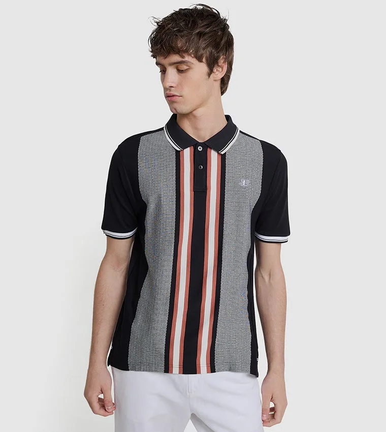 بين شيرمان Ben Sherman Men's Short Sleeve Striped Polo Tees
