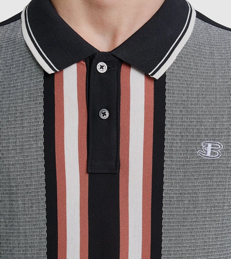 Ben Sherman  Ben Sherman Men's Short Sleeve Striped Polo Tees for Men | Best Price UAE