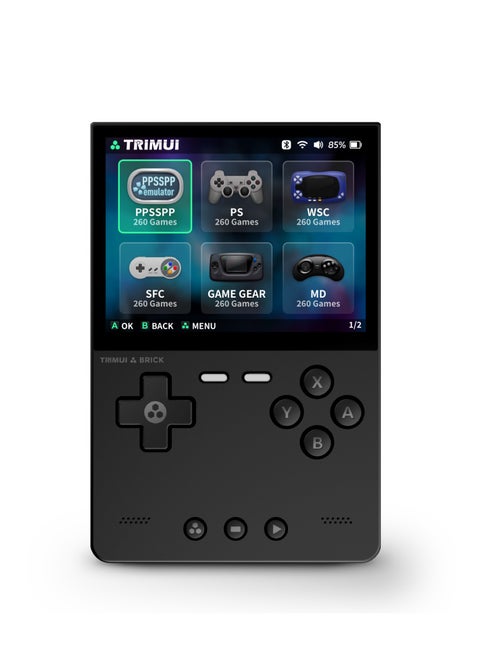 Trimui Brick Handheld Game Linux Console T3040 Portable Open-Source Allwinner A133P PowerVR GE8300 3.2 inches IPS Full-fit Screen Built-in Mono Microphone 3000mAh