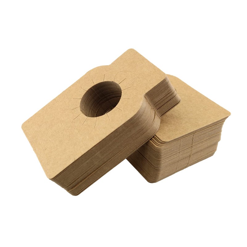 ZZHXSM Wine Tags ZZHXSM 100pcs Kraft Wine Bottle Tags 2.2" x 3.5" Brown Paper Labels for Champagne - Image 1