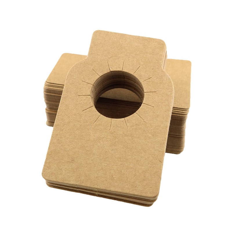 ZZHXSM Wine Tags ZZHXSM 100pcs Kraft Wine Bottle Tags 2.2" x 3.5" Brown Paper Labels for Champagne - Image 3