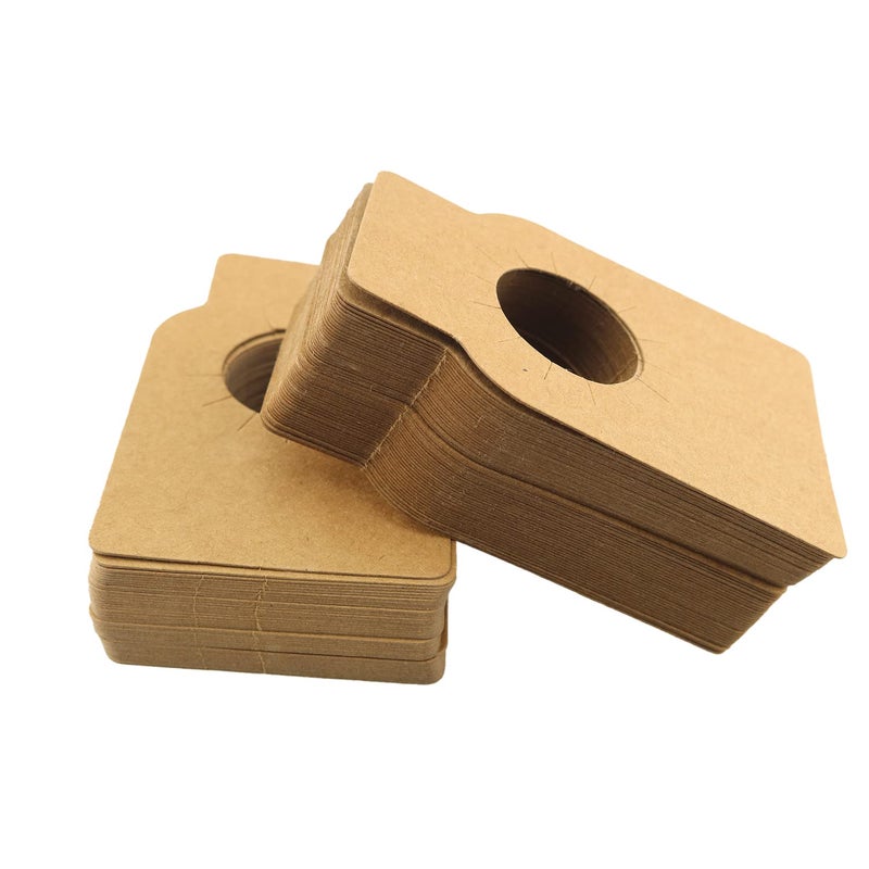 ZZHXSM Wine Tags ZZHXSM 100pcs Kraft Wine Bottle Tags 2.2" x 3.5" Brown Paper Labels for Champagne - Image 4