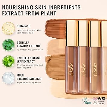 Oulac Full Coverage Light Neutral Under Eyes Concealer Corrector Multipurpose Eye Makeup Moisturising Hydrating Formula Shade N3 Light Neutral - Image 3