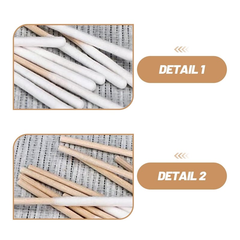 Ciieeo 360pcs 3 Inch Beauty Salon Cotton Swabs with Stick Precision Tip for Makeup Application and Skincare Cleaning - Image 3