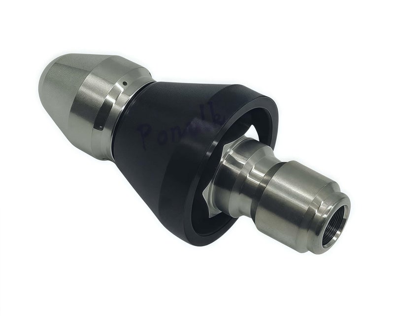 Ponulk 5000 PSI Stainless Steel Sewer Jetter Nozzle 38 Quick Connect Pressure Washer Drain Cleaning Hose Nozzle Orifice 65 - Image 2
