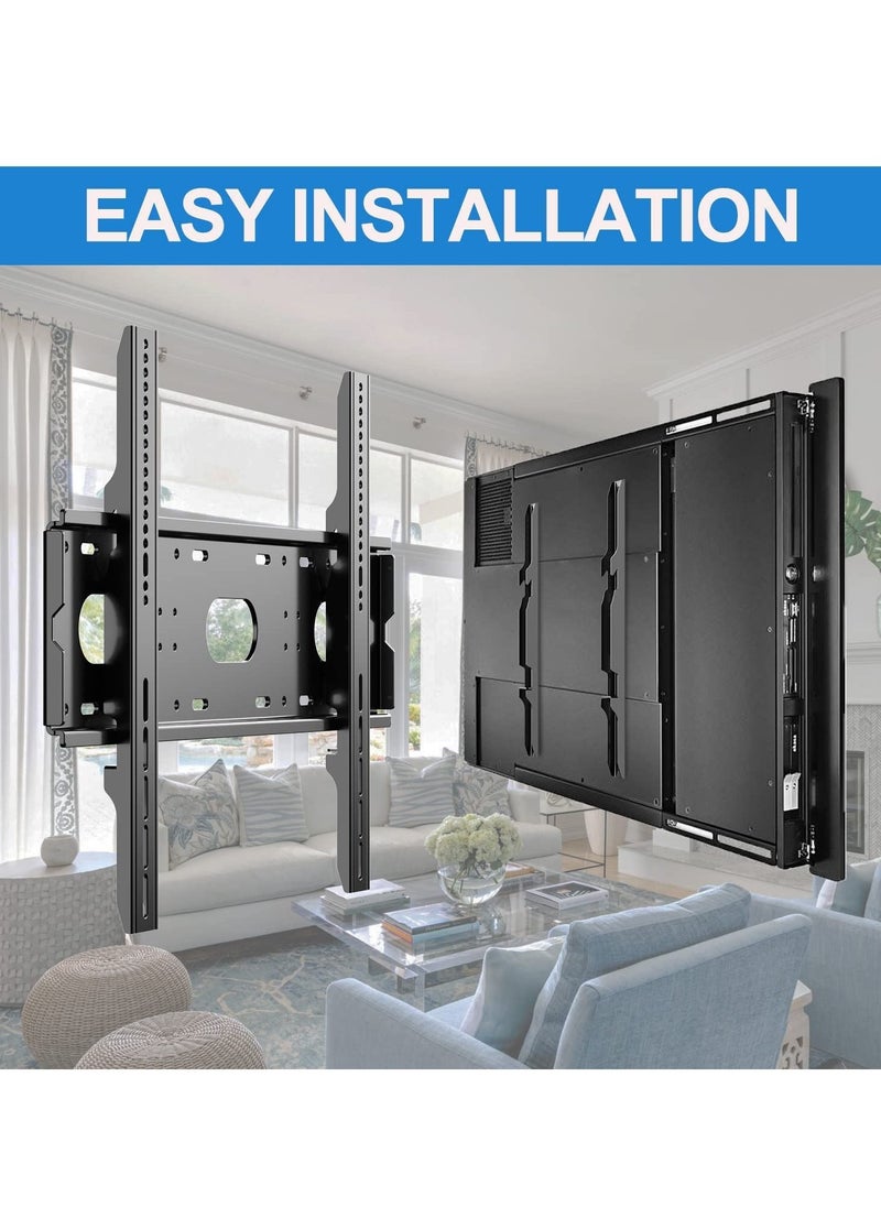 ELTRAZONE - TV Wall Mount for 42-90 Inch TVs, Ultra Slim Design, Supports VESA 750x500mm, Heavy Duty 220lbs Load Capacity – Wall Mount Bracket for 50, 55, 65, 75, 80, 85" Large Screen TVs - Image 1