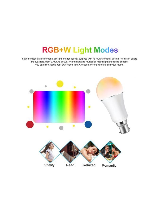 إسكدنيا مصباح LED ذكي يعمل بتقنية الواي فاي أخضر/وردي/أصفر - Image 3