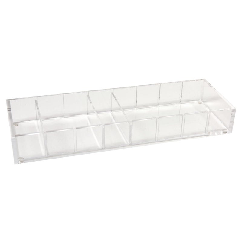 russellhazel Acrylic Compartment Bloc 12 x 4 x 15 3 Moveable Dividers 1 Count 98141