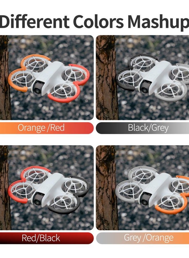 FSIDIWT حماية دافعة لدرون DJI Neo، واقي تصادم، حلقة واقية من الصدمات لملحقات درون DJI Neo (أسود) - Image 3
