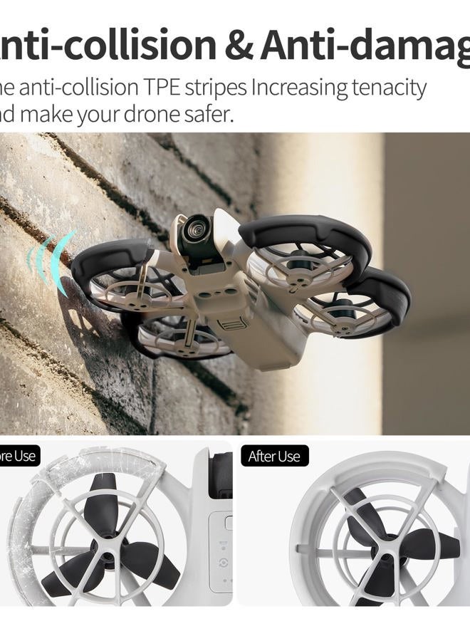 FSIDIWT حماية دافعة لدرون DJI Neo، واقي تصادم، حلقة واقية من الصدمات لملحقات درون DJI Neo (أسود) - Image 2