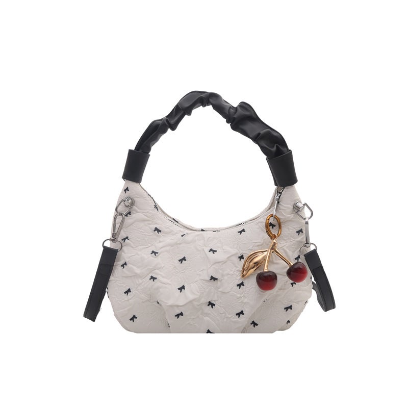 Cute Bow Crossbody Bag - 2026 New Style, Pleated Shoulder Bag - Image 5