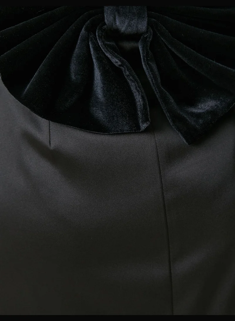 KOTON Backless Satin Mini Party Dress