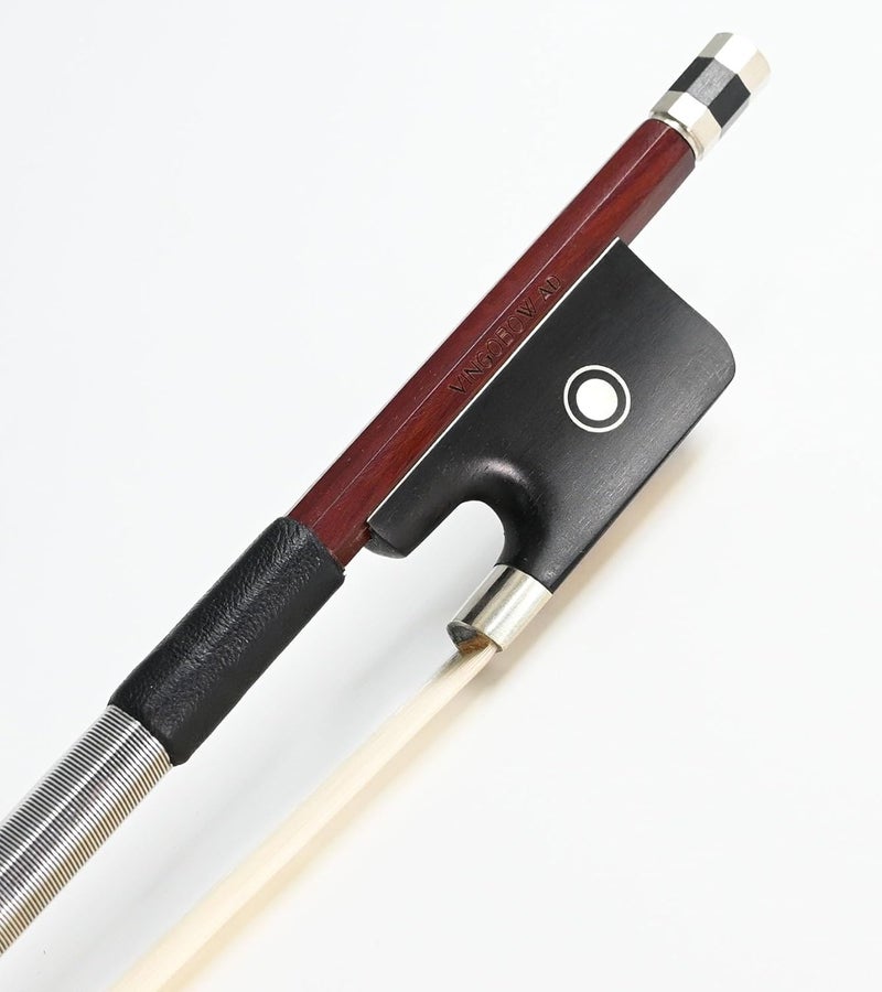 VINGOBOW Brazilwood Octagonal Stick Shape Viola Bow 4/4 Size 310M Advanced Level Parisian Eyes Ebony Frog Well Balanced Sweet Sound Natural Horse Hair - Image 1