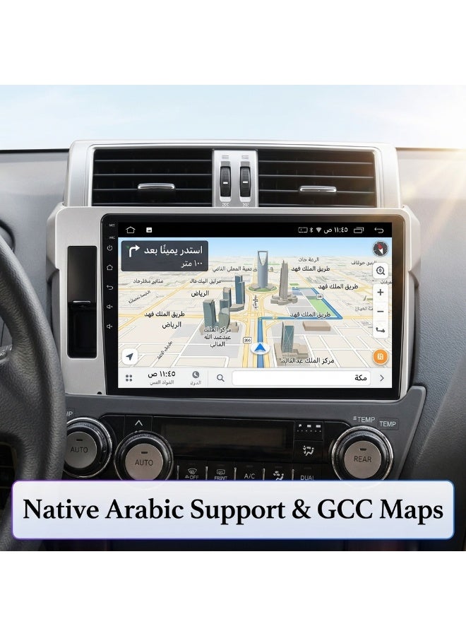 مشغل الوسائط المتعددة الاندرويد لتويوتا لاند كروزر برادو 150 2014-2017 كاربلاي GPS الملاحة - Image 2