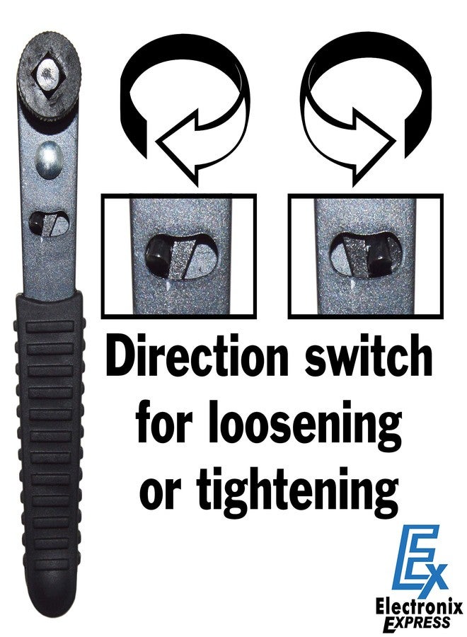 EX ELECTRONIX EXPRESS Right Angle Close Quarters Ratcheting Reversible Screwdriver Set with 18 Bits by EX ELECTRONIX EXPRESS - Image 4