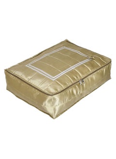 Kuber Industries Kuber Industries Saree Cover, Wardrobe Organizer,Saree Storage Bag With 12 Flap in One Bag (Cream)-HS_38_KUBMART21755, Pack of 1  - Image 1