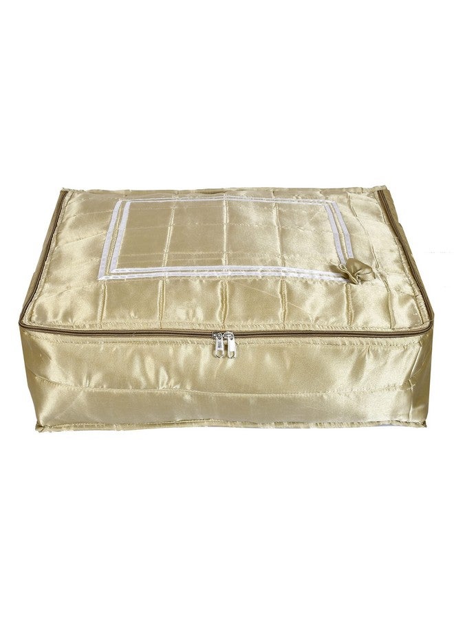 Kuber Industries Saree Cover, Wardrobe Organizer,Saree Storage Bag With 12 Flap in One Bag (Cream)-HS_38_KUBMART21755, Pack of 1 - Image 2