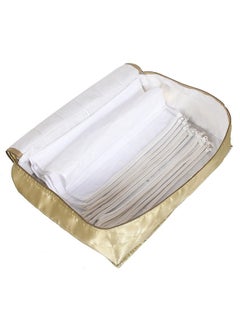 Kuber Industries Kuber Industries Saree Cover, Wardrobe Organizer,Saree Storage Bag With 12 Flap in One Bag (Cream)-HS_38_KUBMART21755, Pack of 1  - Image 5