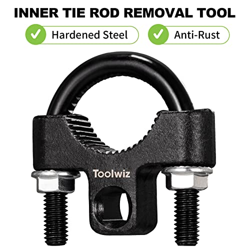 Toolwiz Inner Tie Rod Removal Tool - 3/8” inch Universal Low Profile Tool 30-42mm with Non-Slip Teeth for Easy Inner Rod Removal and Installation, U-Wrench for Car Truck Vehicle Automotive Repair - Image 4