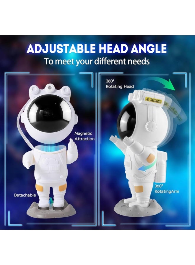 Astronaut Galaxy Star Projector Starry Night Light Projector with Nebula,Timer and Remote Control, Bedroom and Ceiling, Gifts for Children and Adults, Acrylonitrile Butadiene Styrene, White - Image 4