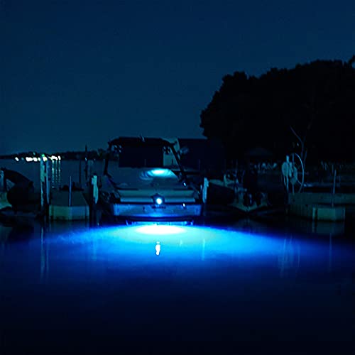 Tidal Wake IP68 Underwater 1/2in Standard Boat Drain Plug LED Light Built-in Driver & Overheat Protection 3 Yr/50,000hr Warranty, 316 Stainless Steel, 12-30v/27w,1800 lumen w/Storage Bag (Blue) - Image 4