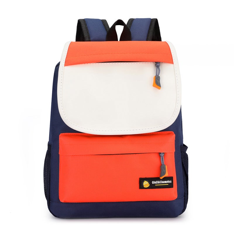 Custom Kids Backpack Primary School Bags Orange 