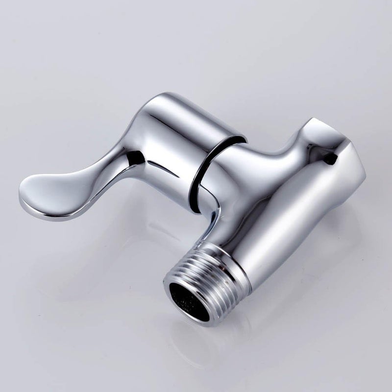 Weirun Shower Head Shut Off Valve,Flow Water Shower Head with Valve,Bathroom Hose Shut Off Valves Water Pressure Regulator, Polished Chrome - Image 5