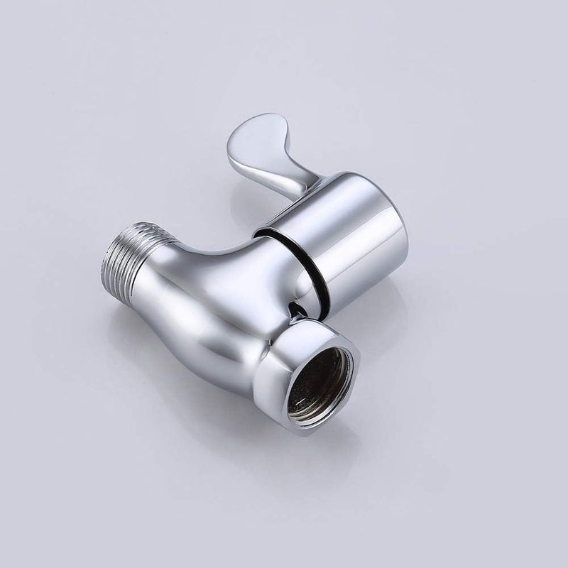 Weirun Shower Head Shut Off Valve,Flow Water Shower Head with Valve,Bathroom Hose Shut Off Valves Water Pressure Regulator, Polished Chrome - Image 2