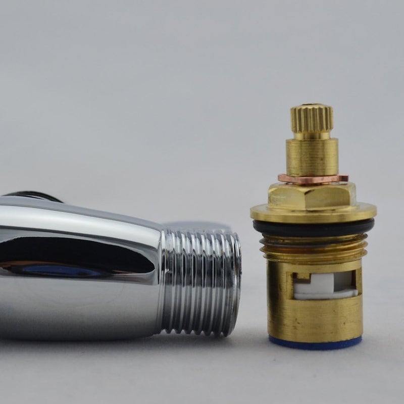 Weirun Shower Head Shut Off Valve,Flow Water Shower Head with Valve,Bathroom Hose Shut Off Valves Water Pressure Regulator, Polished Chrome - Image 3