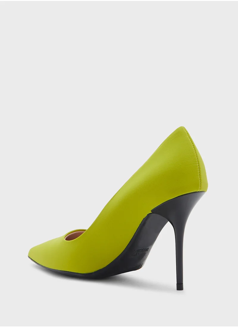 Love Moschino Pointed Toe High Heel Pumps
