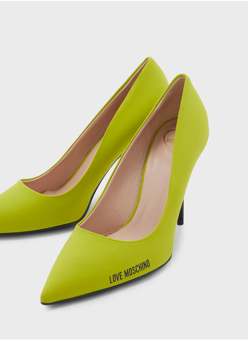 Love Moschino Pointed Toe High Heel Pumps