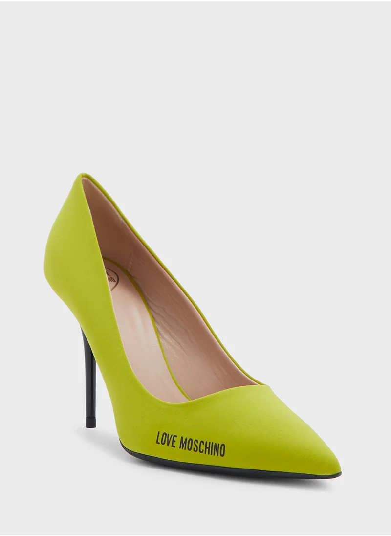 Love Moschino Pointed Toe High Heel Pumps