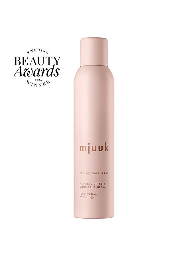Mjuuk Dry Texture Spray | For All Hair Types Natural Volume Grip And Effortless Styling Lightweight Formula | 100 Percent | Vegan 250ml - Image 2