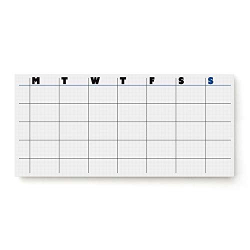 JSTORY Sticky Planner Adhesive Paper Note Columnar Scheduler Organizer To-do One Size Large White - Image 1