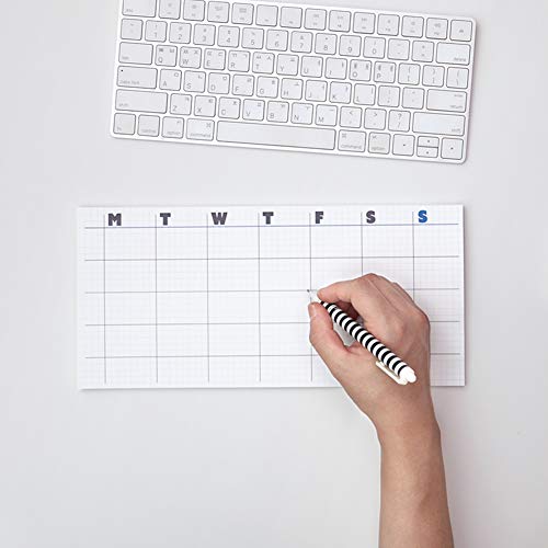 JSTORY Sticky Planner Adhesive Paper Note Columnar Scheduler Organizer To-do One Size Large White - Image 2