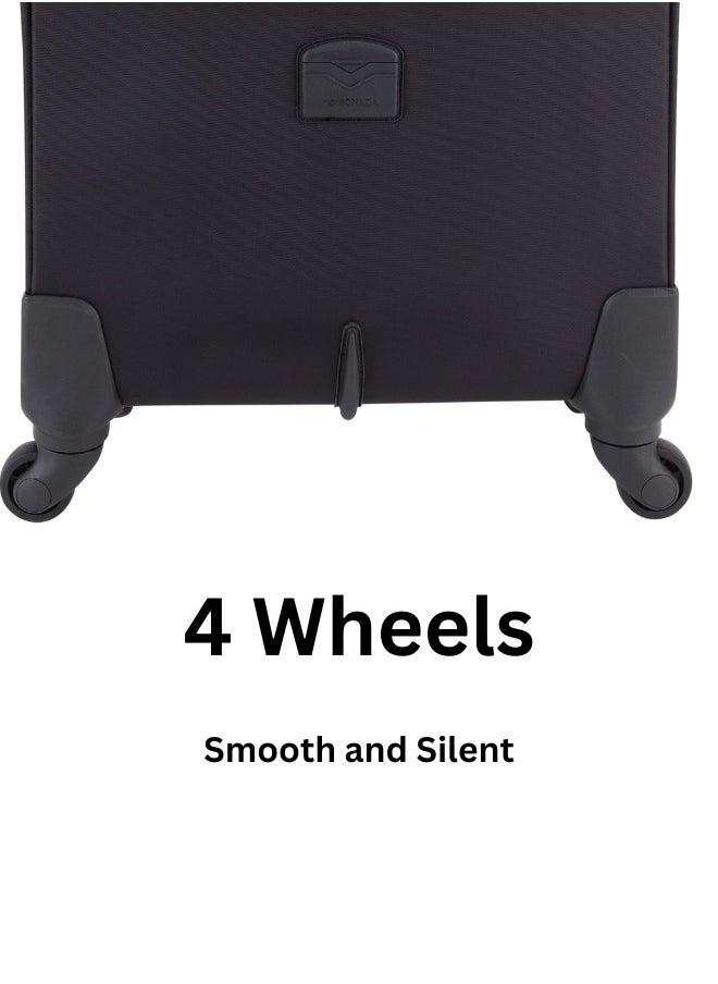 SONADA Premium Rolling Laptop Bag TSA Approved 4 Wheeled Pilot Case Trolley with RFID Pockets  - Image 4