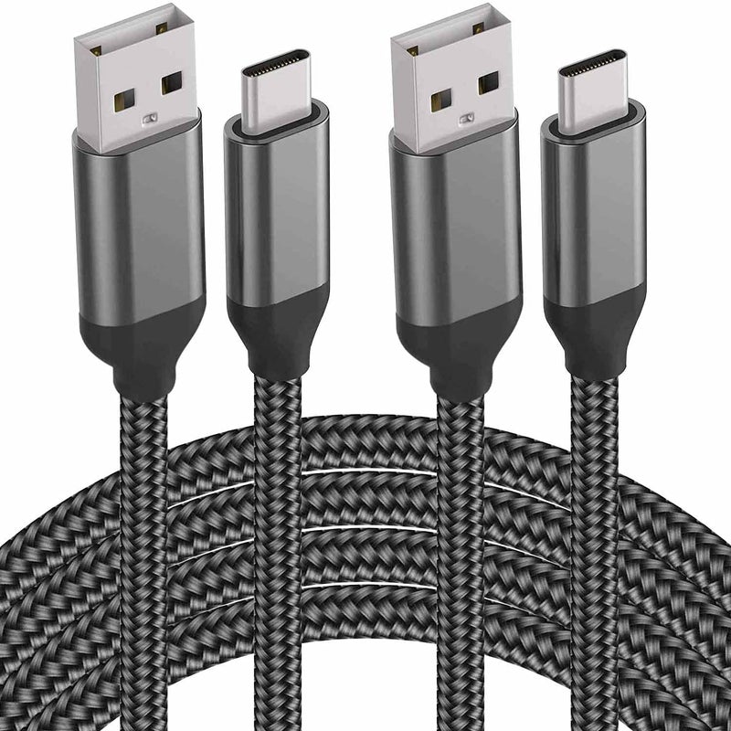 Grtoeud USB C Cable 15FT 2Pack, Extra Long USB-A to USB-C Cable Braided Fast Charger Cord Compatible with Sony PS5, Samsung Galaxy S22 S21 S20 S10, Note 9 Plus, OnePlus 10 Pro, Nintendo Switch, Moto - Image 1
