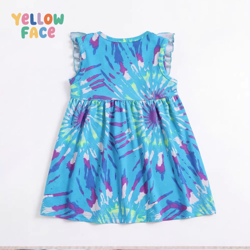 Girls' Princess Dress with Cartoon Lace, Round Neck, Cotton, Summer 2026 - Image 3