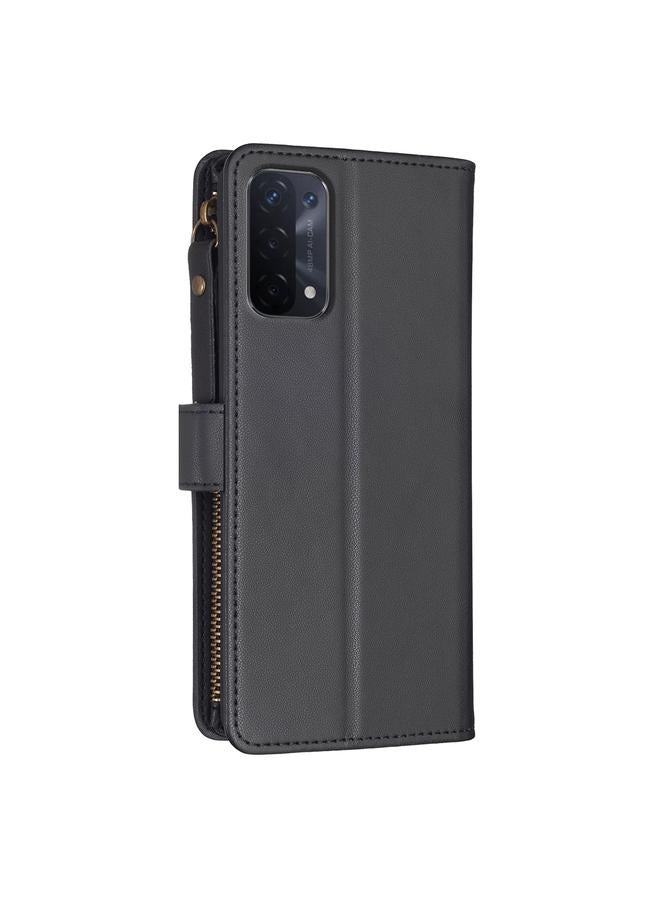 erorex Case For OPPO A74 5G / A93 5G / A54 5G 9 Card Slots Zipper Wallet Leather Flip Phone Case - Image 3