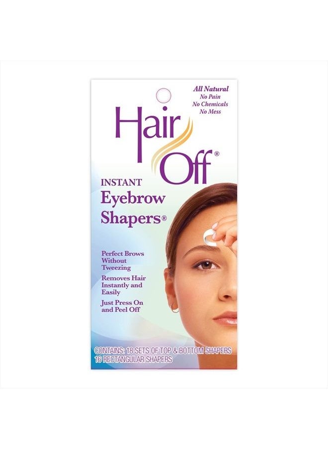 Hair off - HairOff Instant Eyebrow Shapers 18 Each - Image 1