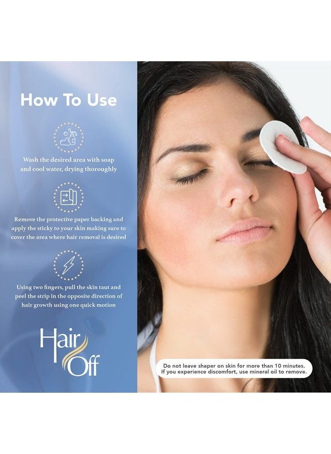 Hair off - HairOff Instant Eyebrow Shapers 18 Each - Image 1