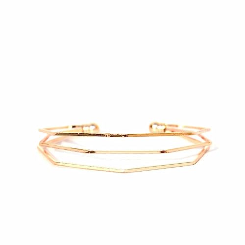 Joker & Witch Stainless Steel Women Mira Rosegold Analog Watch Bracelet Stack, White Dial, Rose Gold Band - Image 5