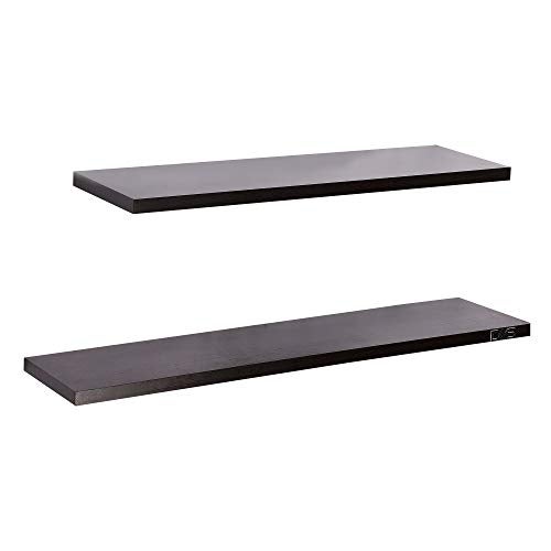 DAS Contemporary Style Wall Mounted Engineered Wood Wall Décorative Shelf/Shelves Display Rack for Living Room (Set of 2)- Zaina - Image 4