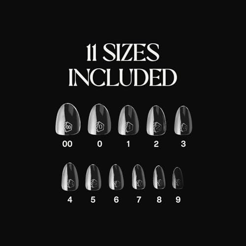 APRÉS Apres Gel-X® Soft Gel Tip Box | Natural Almond | 500pc Nail Tips, 11 Sizes 00-9, Premium Quality (Natural Almond Extra Short) - Image 2