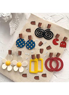 Oubaka 60Pcs Wooden Stud Earrings Posts With Loop For Jewelry Making,Half-Oval Wood Earrings Posts Earring Findings Earring Pin Studs With 100Pcs Ear Backs For Diy Earring Making  - Image 3