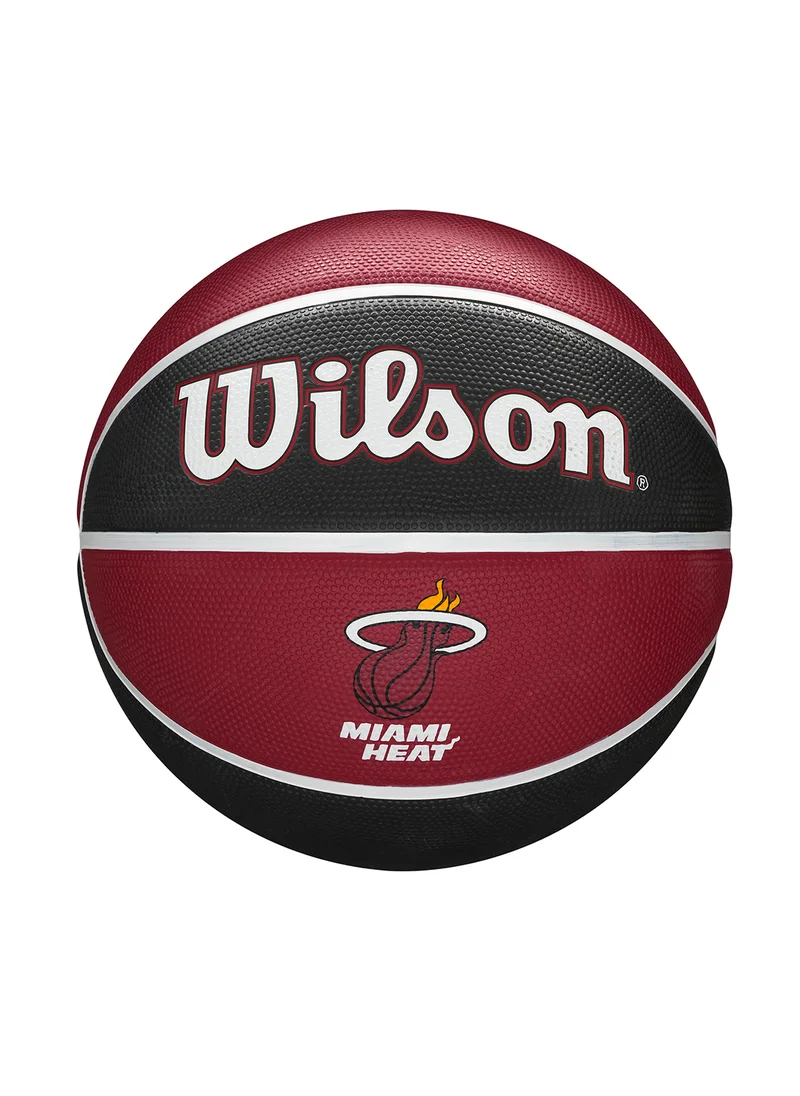 Wilson NBA Team Alliance Basketball Miami Heat - Size 7 for +12 years old and Adults - Red/Black