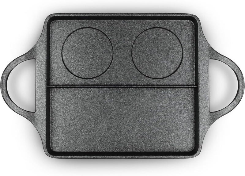 BS B&S BB Burger Flat Grill Pan 40x24cm – Cast Aluminum Non-Stick Griddle for Gas & BBQ - Image 4