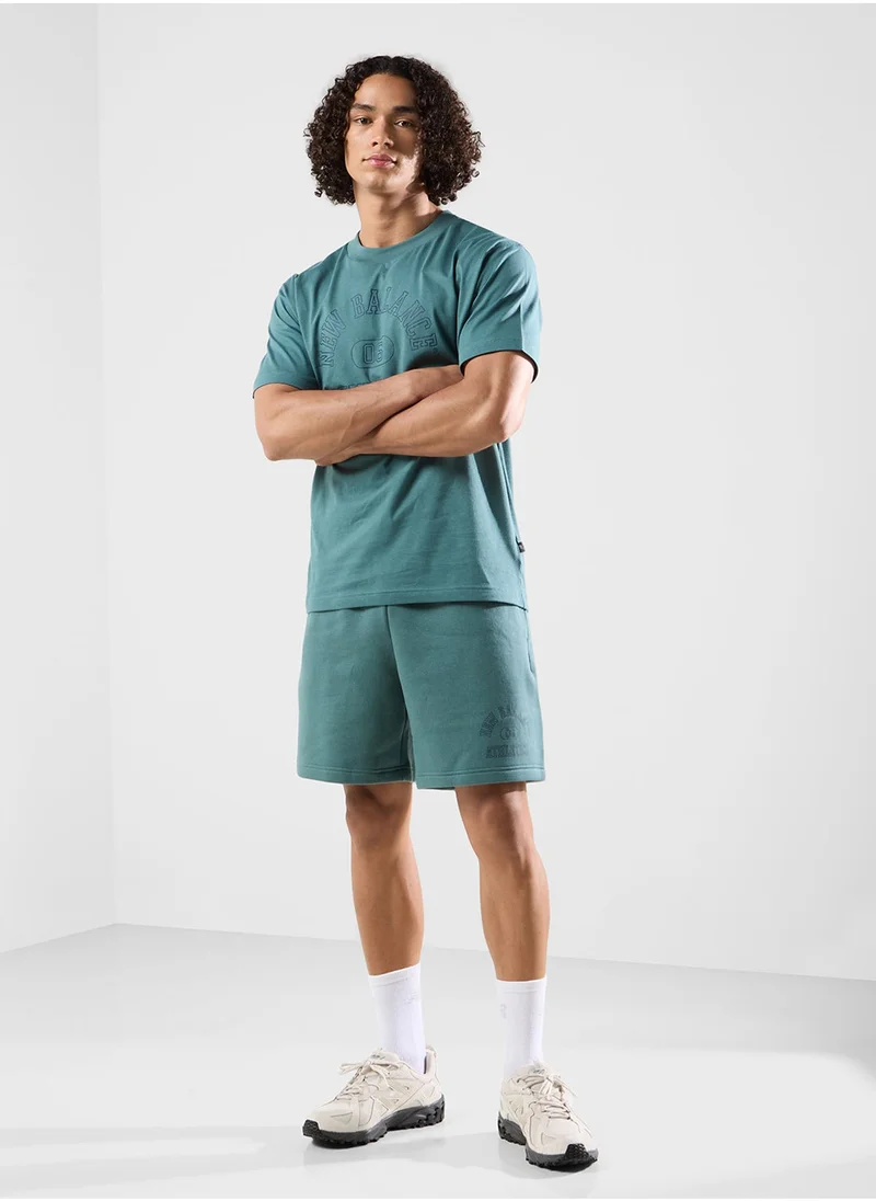 New Balance Sport Essentials Fleece Graphic Short 7"
